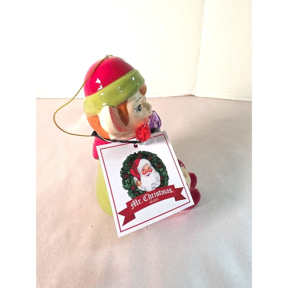 New Mr. Christmas Lighted Elf Christmas Ornament Follow the Magic 5